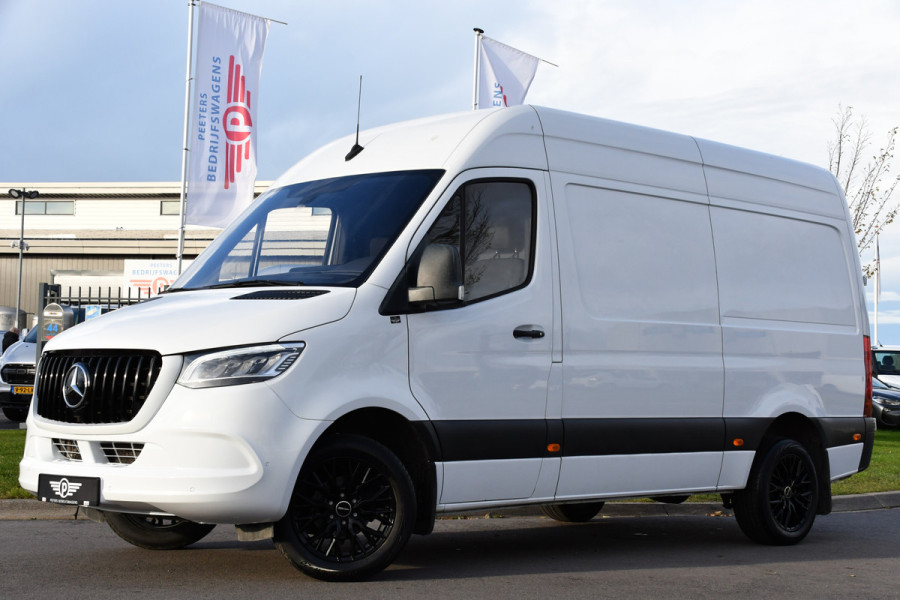 Mercedes-Benz Sprinter 319 3.0 V6 CDI L2H2 RWD AMG Edition Camera, Cruise, Carplay, 190pk, Automaat, Multimedia, LED, Stoelverwarming, Standkachel, Uniek!