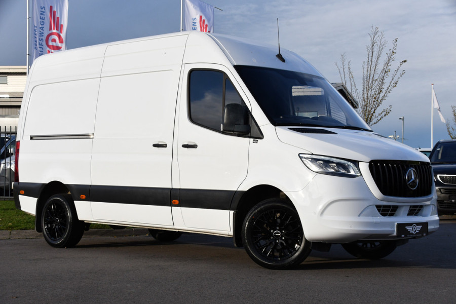 Mercedes-Benz Sprinter 319 3.0 V6 CDI L2H2 RWD AMG Edition Camera, Cruise, Carplay, 190pk, Automaat, Multimedia, LED, Stoelverwarming, Standkachel, Uniek!