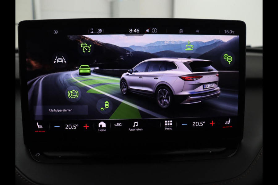 Škoda Enyaq iV 80 | SOH 90,4% | Adaptive cruise | Leder | Trekhaak | Stuur/stoelverwarming | Camera | Park assist | Carplay | Sfeerverlichting