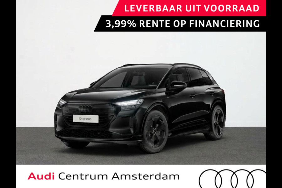 Audi Q4 e-tron S edition 40 63 kWh 204 pk | Optiekpakket zwart | Privacy glas | Trekhaak | Leder/stof interieur |