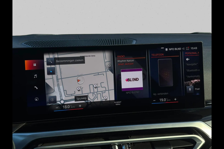 BMW i4 EDrive40 High Executive 84 kWh 96%SoH (NL-auto, 1e Eig, Dealer OndH, Trekhaak, Navi, Camera, Addpt Cruise, StoelV, Etc)