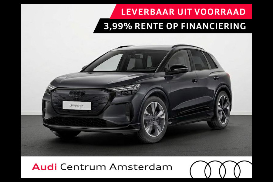 Audi Q4 e-tron S edition 63 kWh 204 pk | Techniekpakket plus | Trekhaak | Privacy glas | Optiekpakket zwart |