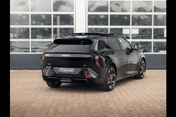 Kia EV4 GT-PlusLine 81.4 kWh | Direct leverbaar met veel korting| Full options | Navi. | Clima. | Adapt. Cruise. | Stoel&Stuur Verwarming | Glazen Schuif-/Kanteldak | Harman Kardon | Slimme Parkeerassistentie | Dodehoek Camera | GT-Line Vegan Lederen Stoelbekleding