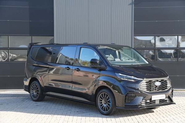 Ford E-Transit Custom 340 L2H1 MS-RT 71 kWh DC 286pk 5 Zits - 2x Schuif - Kuipstoelen - Stoel/Stuurverwarming - 360 Camera - Ultimate Pack - Rijklaar
