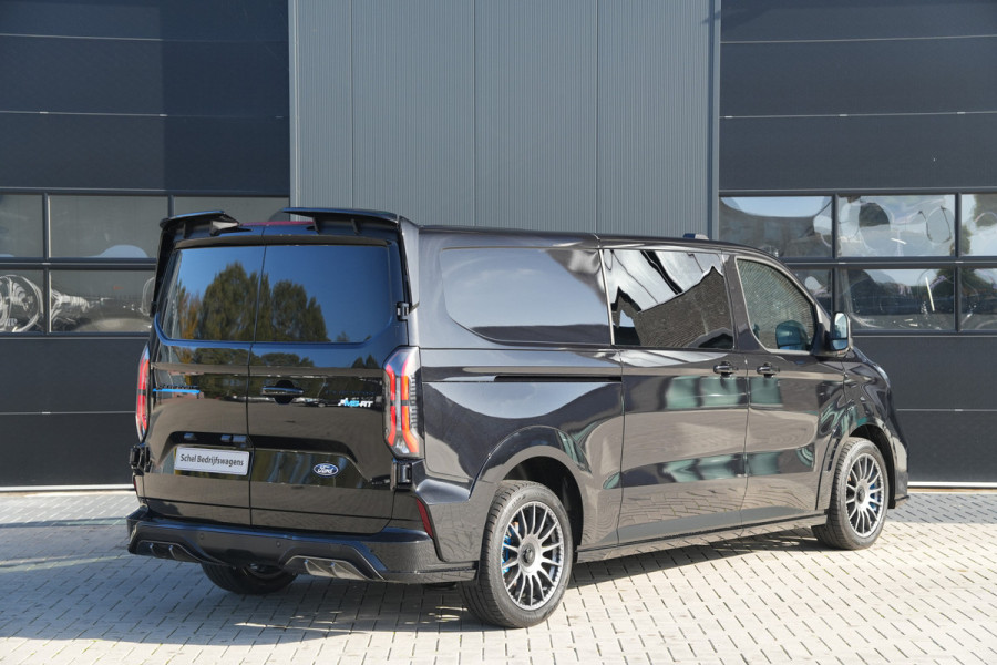 Ford E-Transit Custom 340 L2H1 MS-RT 71 kWh DC 286pk 5 Zits - 2x Schuif - Kuipstoelen - Stoel/Stuurverwarming - 360 Camera - Ultimate Pack - Rijklaar