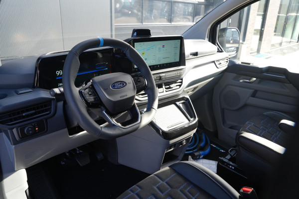 Ford E-Transit Custom 340 L2H1 MS-RT 71 kWh DC 286pk 5 Zits - 2x Schuif - Kuipstoelen - Stoel/Stuurverwarming - 360 Camera - Ultimate Pack - Rijklaar