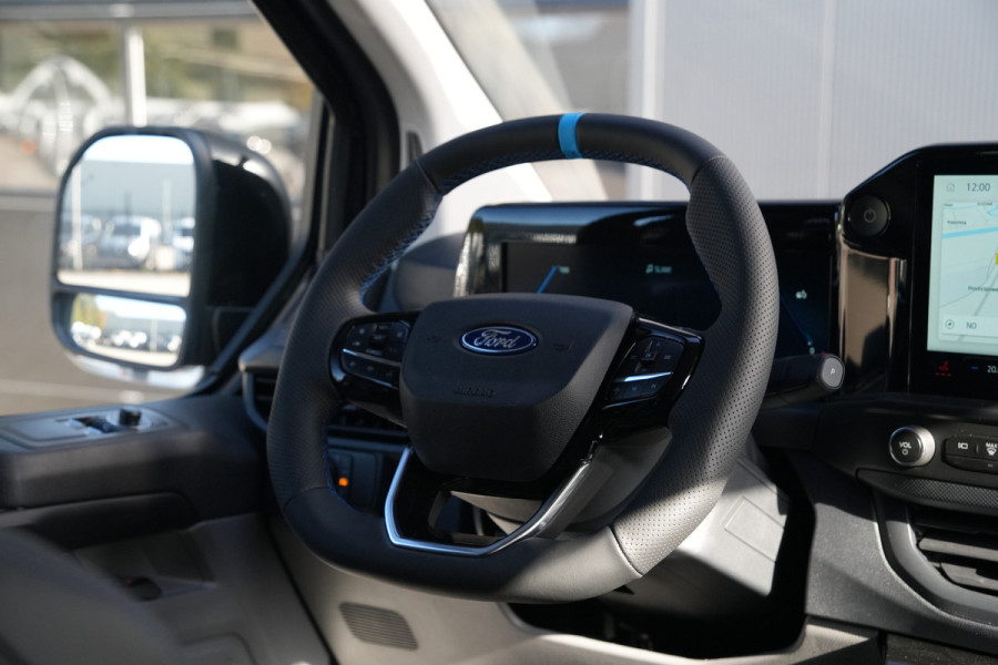 Ford E-Transit Custom 340 L2H1 MS-RT 71 kWh DC 286pk 5 Zits - 2x Schuif - Kuipstoelen - Stoel/Stuurverwarming - 360 Camera - Ultimate Pack - Rijklaar