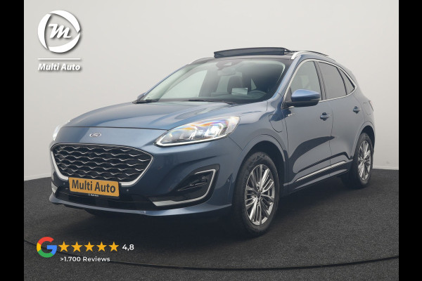Ford Kuga 2.5 PHEV Vignale 225pk Dealer O.H | Trekhaak Af Fabriek | Panodak | Adaptive Cruise | 360 Camera | Bang & Olufsen | Head Up | Lederen Sportstoelen Memory & Verwarmd | Keyless | Apple Carplay | Navigatie | Virtual | DAB | 18"L.M | Plug In Hybrid |