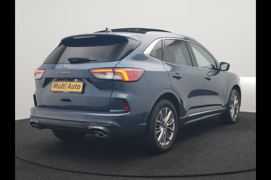 Ford Kuga 2.5 PHEV Vignale 225pk Dealer O.H | Trekhaak Af Fabriek | Panodak | Adaptive Cruise | 360 Camera | Bang & Olufsen | Head Up | Lederen Sportstoelen Memory & Verwarmd | Keyless | Apple Carplay | Navigatie | Virtual | DAB | 18"L.M | Plug In Hybrid |