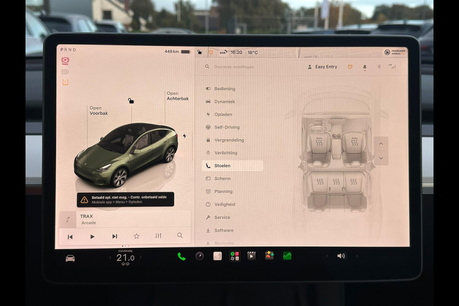 Tesla Model Y Long Range AWD 75 kWh 514 PK | Panoramadak | 360 Camera | LED Verlichting | CarPlay | Lichtmetalen Velgen | Elektrische Stoelen | Elektrische Klep | Navigatie |