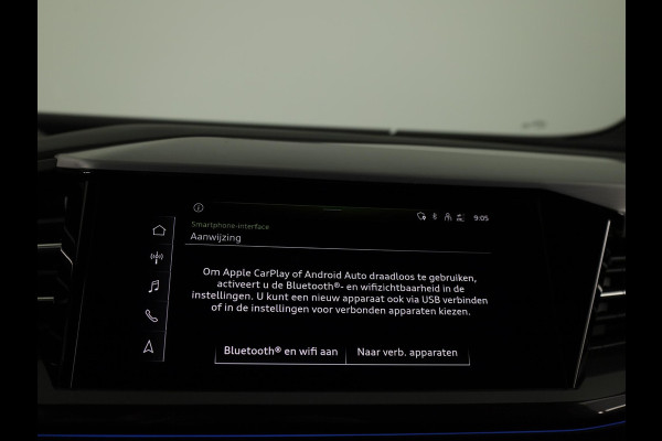 Audi Q4 e-tron 40 Launch edition S Competition 77 kWh 204 pk | SOH 97,14% | Warmtepomp | Navigatie | Parkeersensoren | Achteruitrijcamera | Stoelverwarming | Sonos Geluidssysteem | Head-up display | S-Line |
