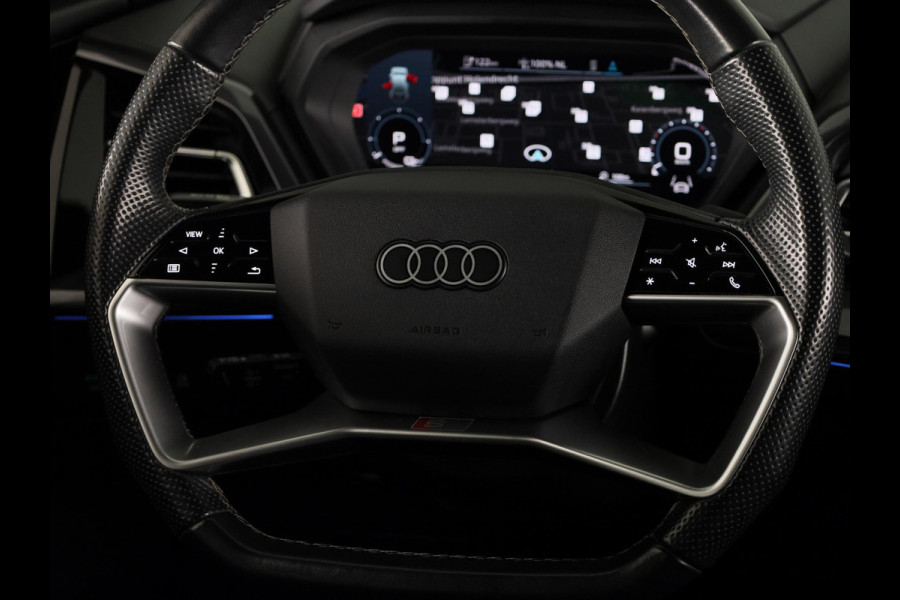 Audi Q4 e-tron 40 Launch edition S Competition 77 kWh 204 pk | SOH 97,14% | Warmtepomp | Navigatie | Parkeersensoren | Achteruitrijcamera | Stoelverwarming | Sonos Geluidssysteem | Head-up display | S-Line |