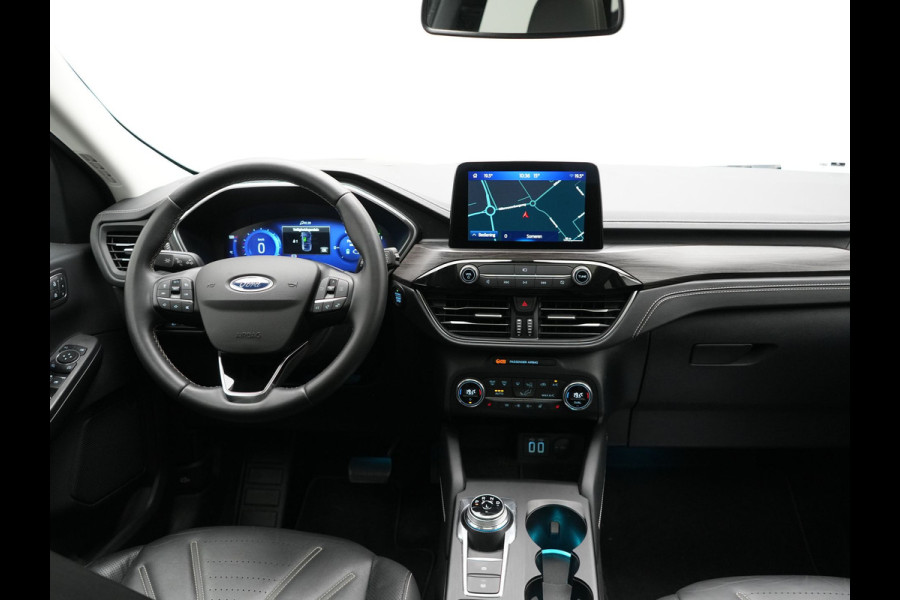 Ford Kuga 2.5 PHEV Vignale 225pk Dealer O.H | Trekhaak Af Fabriek | Panodak | Adaptive Cruise | 360 Camera | Bang & Olufsen | Head Up | Lederen Sportstoelen Memory & Verwarmd | Keyless | Apple Carplay | Navigatie | Virtual | DAB | 18"L.M | Plug In Hybrid |