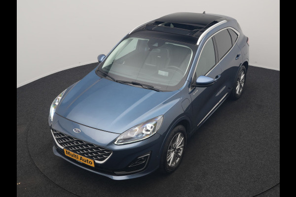 Ford Kuga 2.5 PHEV Vignale 225pk Dealer O.H | Trekhaak Af Fabriek | Panodak | Adaptive Cruise | 360 Camera | Bang & Olufsen | Head Up | Lederen Sportstoelen Memory & Verwarmd | Keyless | Apple Carplay | Navigatie | Virtual | DAB | 18"L.M | Plug In Hybrid |