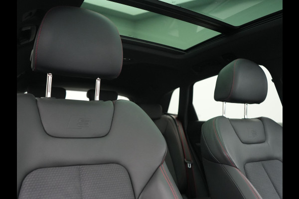 Audi Q8 e-tron 55 Quattro S Line 115 kWh 408pk Dealer O.H | Panodak | Luchtvering | Camera | Bang & Olufsen | Alcantara Sportstoelen Memory & Verwarmd | Sfeerverlichting | Cruise Control | DAB | Navigatie | Virtual | 21"L.M |