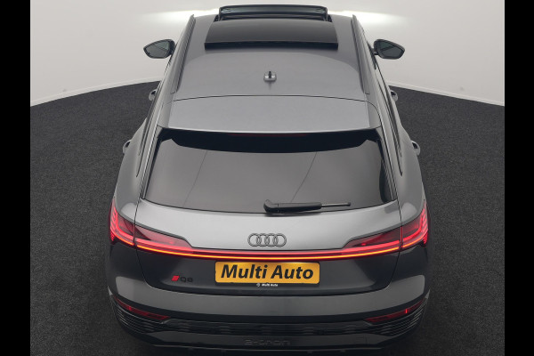 Audi Q8 e-tron 55 Quattro S Line 115 kWh 408pk Dealer O.H | Panodak | Luchtvering | Camera | Bang & Olufsen | Alcantara Sportstoelen Memory & Verwarmd | Sfeerverlichting | Cruise Control | DAB | Navigatie | Virtual | 21"L.M |