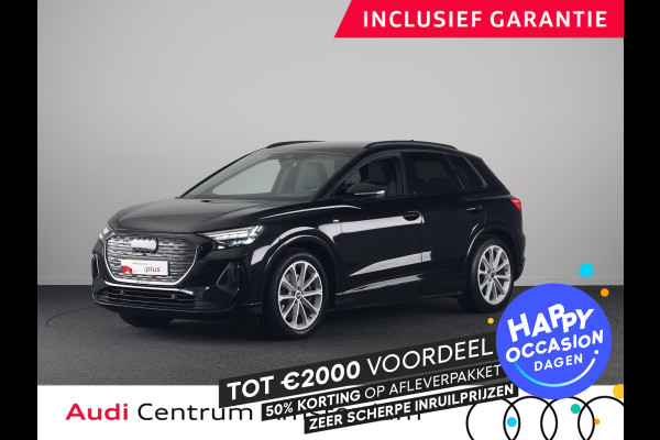 Audi Q4 e-tron 40 Launch edition S Competition 77 kWh 204 pk | SOH 97,14% | Warmtepomp | Navigatie | Parkeersensoren | Achteruitrijcamera | Stoelverwarming | Sonos Geluidssysteem | Head-up display | S-Line |
