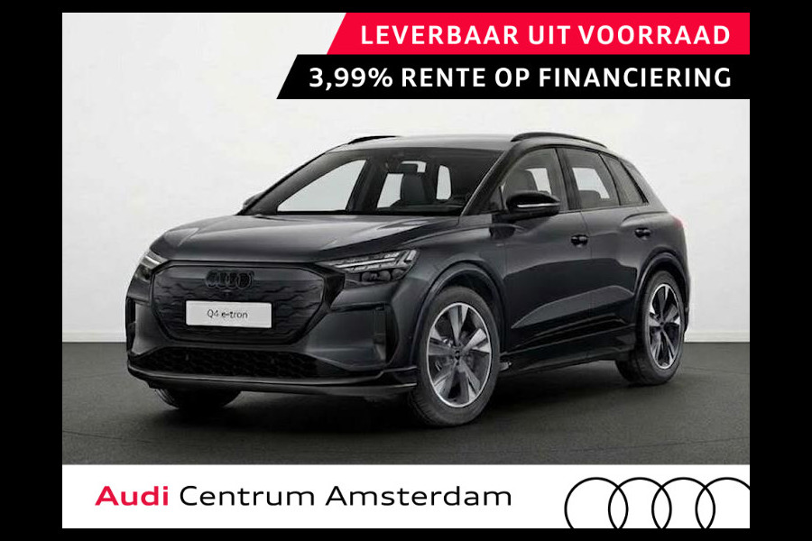 Audi Q4 e-tron S edition performance 82 kWh 286 pk | Techniekpakket plus | Trekhaak | Lichtpakket plus ambient light | Optiekpakket zwart |