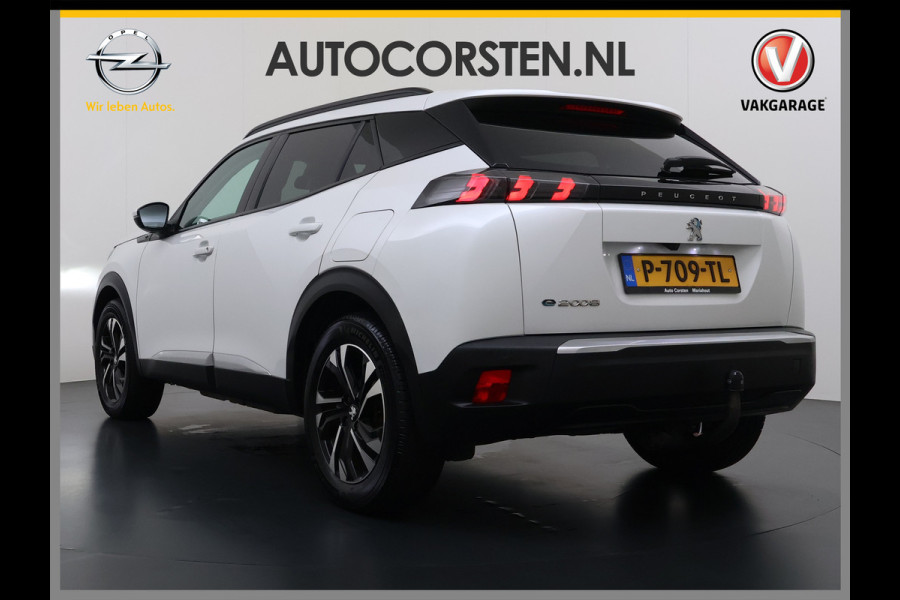 Peugeot e-2008 EV Allure Pack 50kWh Trekhaak 3D-Navi 360°Camera Apple Carplay Android Auto Ecc SOH 88% Regen-Lichtsensor Privacy Glas Led Isofix Bluetooth Cruise Control 1e Eigenaar Dealeronderhouden Origineel Nederlandse Auto
