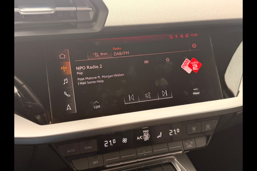 Audi A3 Sportback 30 TFSI Advanced edition | Adaptive Cruise Control | Navigatie | Apple Carplay | Parkeersensoren | LED | Climate Control | DAB |