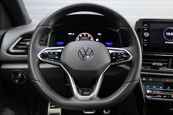 Volkswagen T-Roc 1.5 TSI R-Line BTW/LED/VIRTUAL/SFEER/PANORAMADAK/HALF LEER+S.VERWARMING+MASSAGE/18" LMV/CAM/ACC/12 MDN GARANTIE!