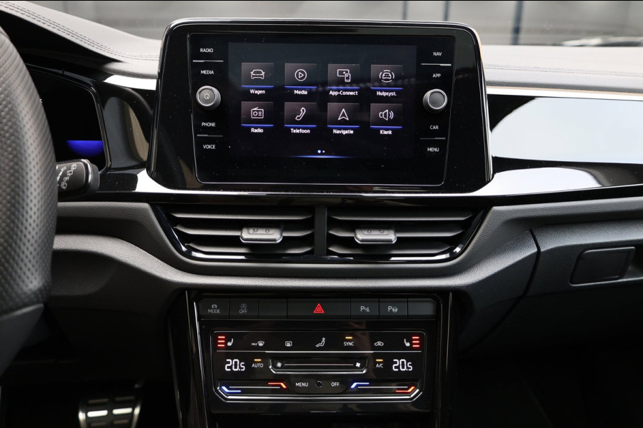 Volkswagen T-Roc 1.5 TSI R-Line BTW/LED/VIRTUAL/SFEER/PANORAMADAK/HALF LEER+S.VERWARMING+MASSAGE/18" LMV/CAM/ACC/12 MDN GARANTIE!