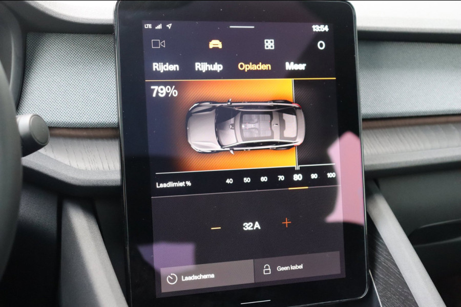 Polestar 2 Long Range Single Motor 78 kWh Org.NL Harman Kardon pano-dak rondom camera's SOH 95,13% el-st+mem+vw