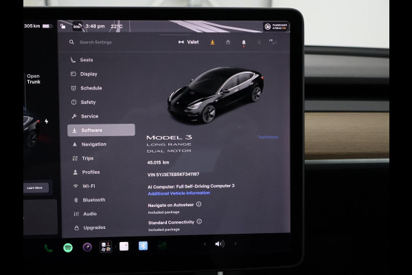 Tesla Model 3 Long Range AWD 75 kWh | SOH 90,7% | Panoramadak | Leder | Memory | Stoelverwarming | Camera | Park assist | Climate control