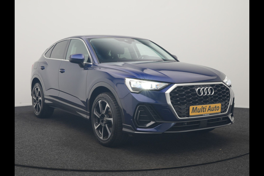 Audi Q3 Sportback 45 TFSI e Advanced Edition PHEV 245pk Dealer O.H | SOH 89,7% | Trekhaak Af Fabriek | Sportstoelen Memory & Verwarmd | Blis | Apple Carplay | DAB | Navigatie | Virtual | 19"L.M | Plug In Hybrid |