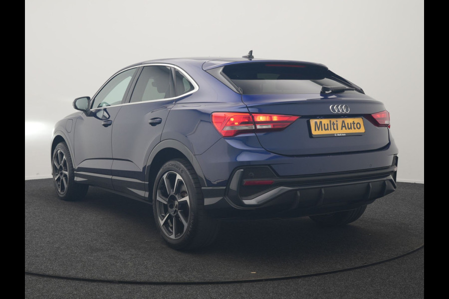 Audi Q3 Sportback 45 TFSI e Advanced Edition PHEV 245pk Dealer O.H | SOH 89,7% | Trekhaak Af Fabriek | Sportstoelen Memory & Verwarmd | Blis | Apple Carplay | DAB | Navigatie | Virtual | 19"L.M | Plug In Hybrid |