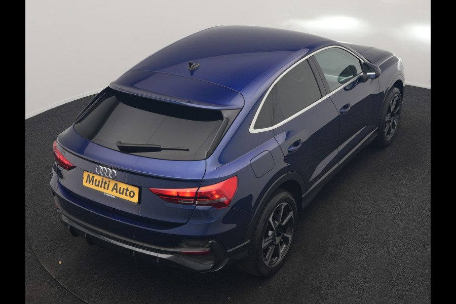 Audi Q3 Sportback 45 TFSI e Advanced Edition PHEV 245pk Dealer O.H | SOH 89,7% | Trekhaak Af Fabriek | Sportstoelen Memory & Verwarmd | Blis | Apple Carplay | DAB | Navigatie | Virtual | 19"L.M | Plug In Hybrid |