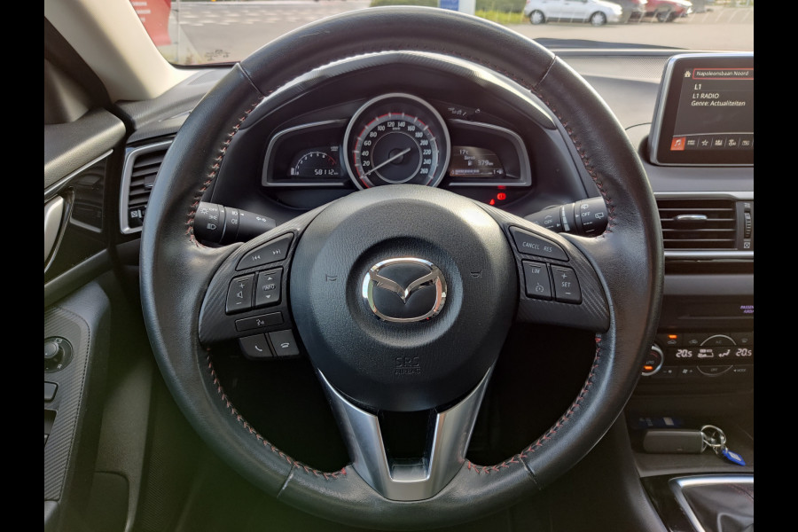 Mazda 3 2.0 TS | NAVIGATIE | CRUISECONTROL | 16"LM-VELGEN | CLIMATE CONTROL | RIJKLAARPRIJS |