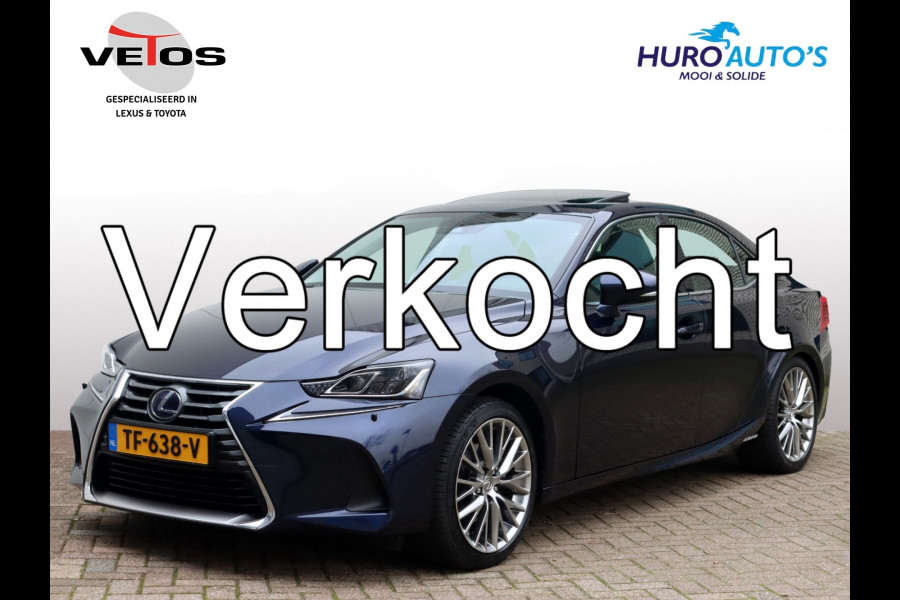 Lexus IS 300h Hybrid Luxury Line | Schuifdak | Quad Led | Stoelventilatie